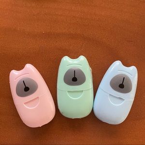 Bear soap sheets
